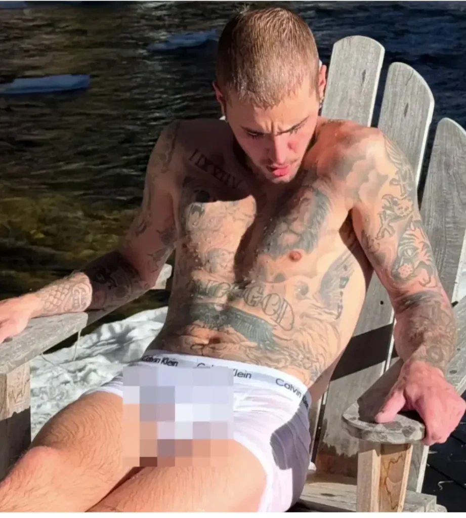 Justin Bieber considered an icy river dive the Instagram photo