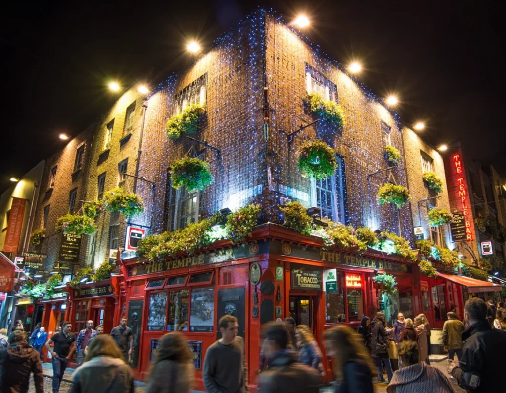 Temple Bar Pub stays a well-trafficked destination