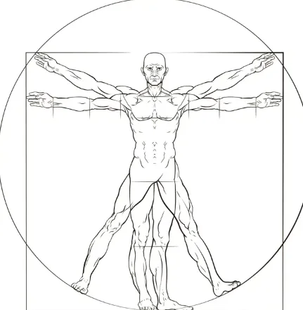 the Vitruvian Man