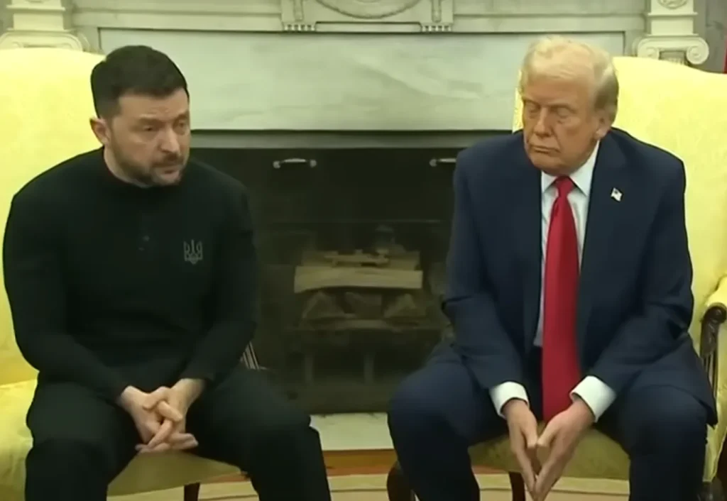 The meeting between Zelenskyy and the White House staff